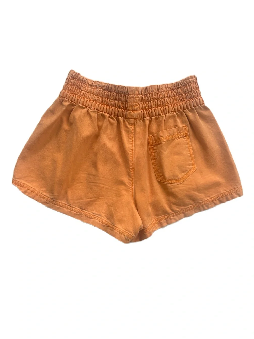 aerie Babewatch High Waisted Pull On Shorts Petal Orange Size Small